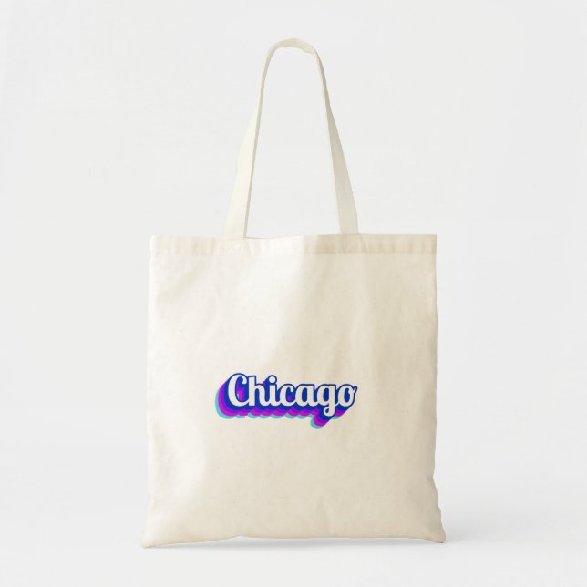 Vintage Chicago Tygkasse (Framsidan)