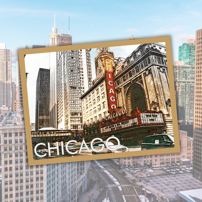 Vintage Chicago USA Illinois Travel Helg Vykort (Skapare uppladdad)