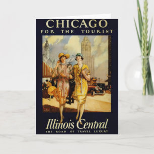 Vintage Chicago, USA - Kort