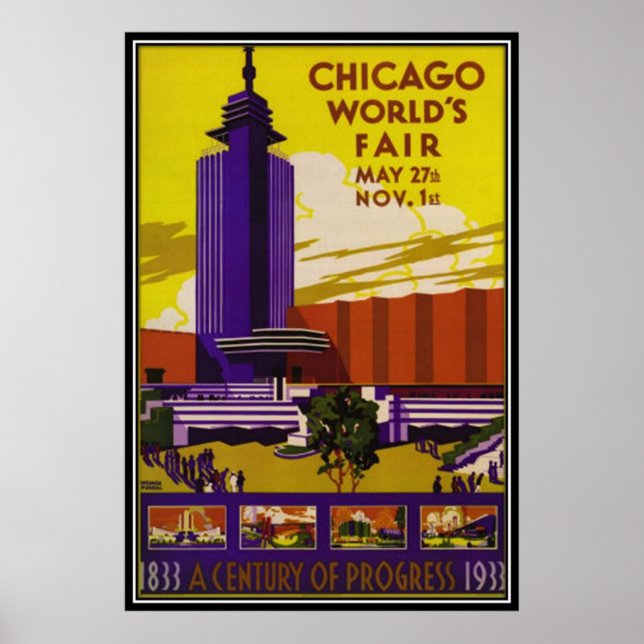 Vintage Chicago, USA - Poster (Framsidan)