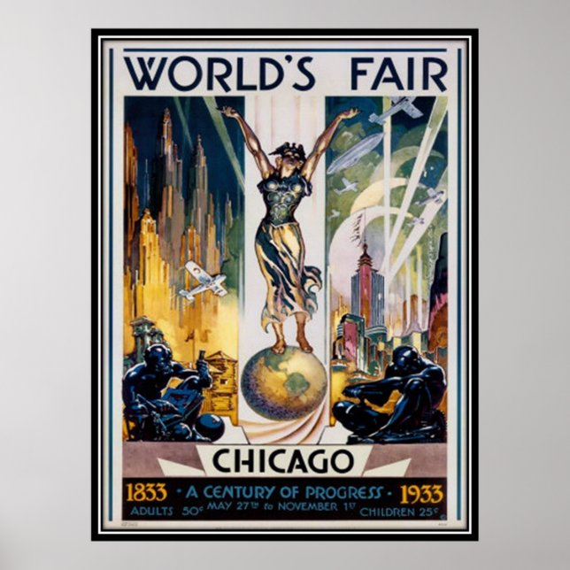 Vintage Chicago, USA - Poster (Framsidan)