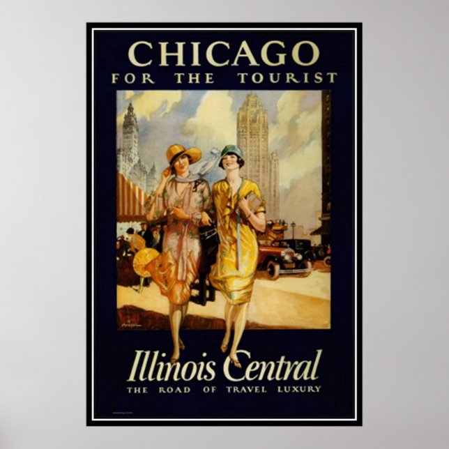 Vintage Chicago, USA - Poster (Framsidan)