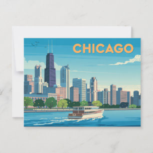 Vintage Chicago Vykort