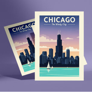 Vintage Chicago Vykort