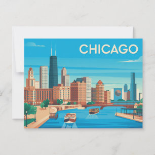 Vintage Chicago Vykort