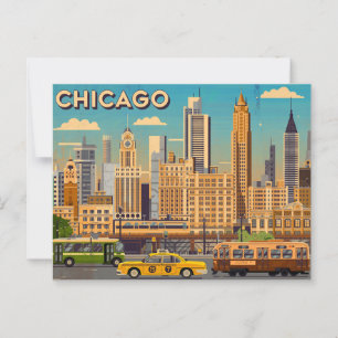 Vintage Chicago Vykort