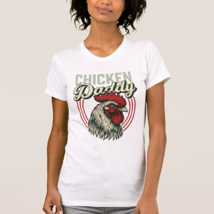 Vintage Chicken Daddy Rooster T-Shirt Design_1