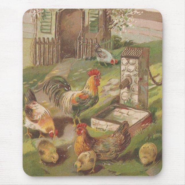 Vintage Chicken-familjen Musmatta (Framsidan)