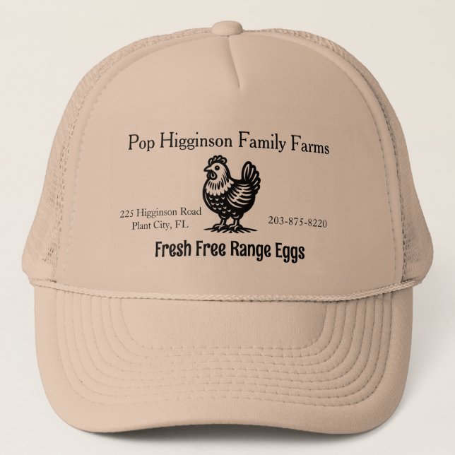 Vintage Chicken Farm Keps (Framsida)