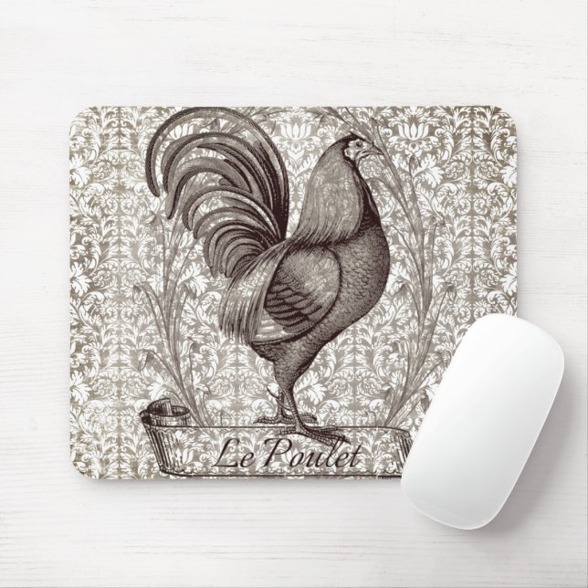 Vintage Chicken Illustration II Musmatta (Med mus)