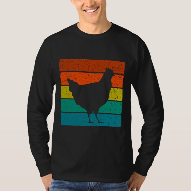 Vintage Chicken Mor T Shirt (Framsida)