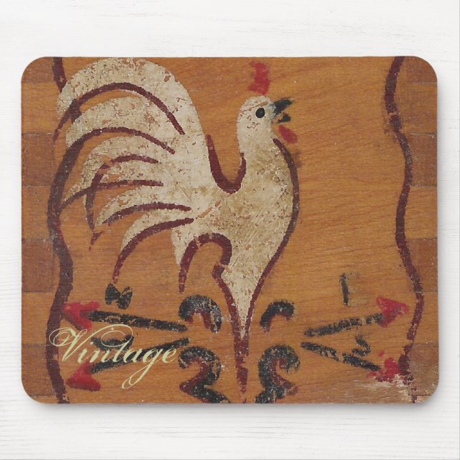 Vintage Chicken Mousepad Musmatta (Framsidan)