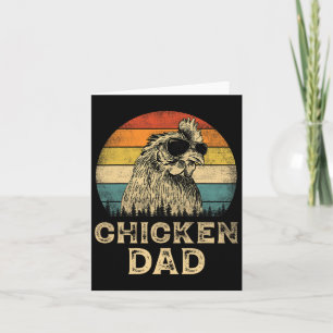Vintage Chicken Pappa Chicken Älskare pappa Far&#; Kort
