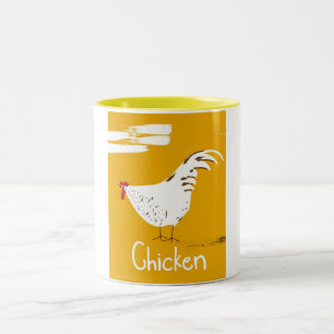 Vintage Chicken Två-Tonad Mugg