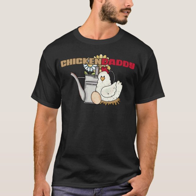 Vintage Chickendaddy Kycklingvattenkanna T Shirt (Framsida)