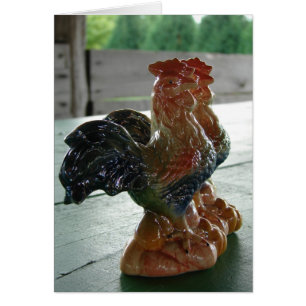 Vintage Chickens Hälsningskort