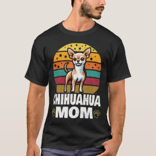 Vintage Chihuahua Mamma Hundälskare Mors Dag DT-Sh T Shirt