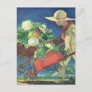 Vintage Child, Organic ; Victory Garden Vykort