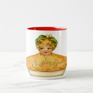 Vintage Child & Paj Två-Tonad Mugg