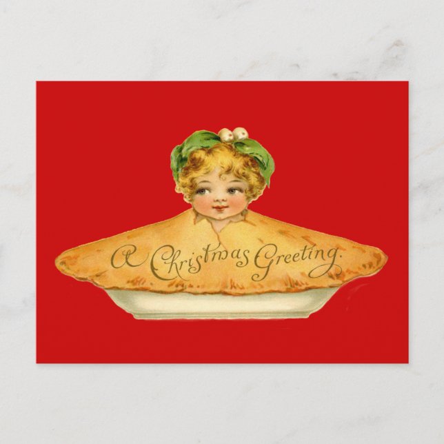 Vintage Child & Paj Vykort (Framsida)