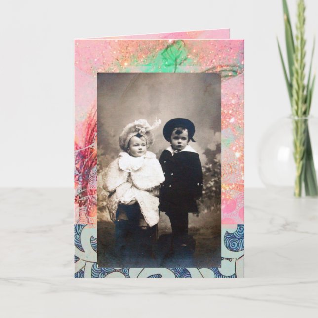 VINTAGE CHILDREN HELGKORT (Framsida)