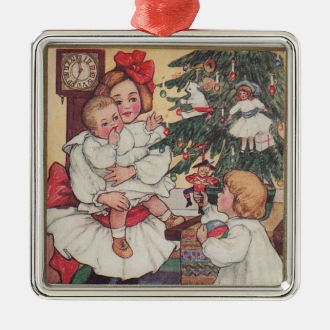 Vintage Children Victorian jul Ornament (Framsidan)