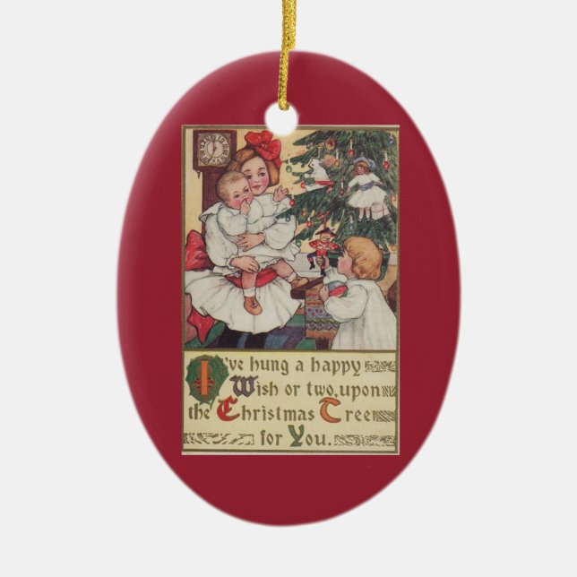 Vintage Children Victorian Julgran Ornament (Framsidan)