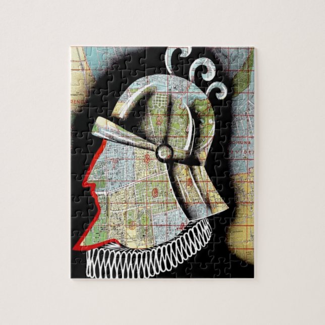 Vintage Chile Santiago Travel Pussel (Vertikal)