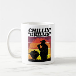 Vintage Chillin’ & Grillin’ Distress Kaffemugg