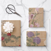 Vintage China Blommigt Art