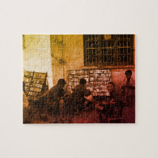 Vintage China Changsha book lending Pussel