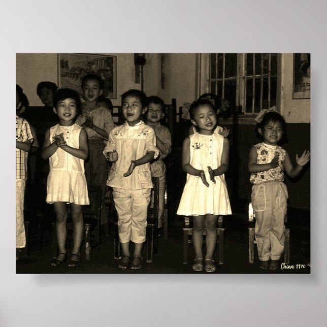 Vintage China Changsha childcare Poster (Framsidan)