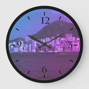 Vintage China Hong Kong Bay Skyscrapers Watch Watc Stor Klocka