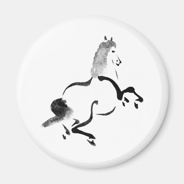 Vintage China Horse Magnet (Framsidan)