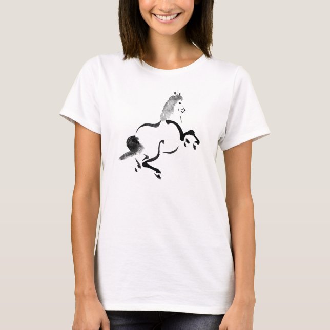 Vintage China Horse Tee Shirt (Framsida)
