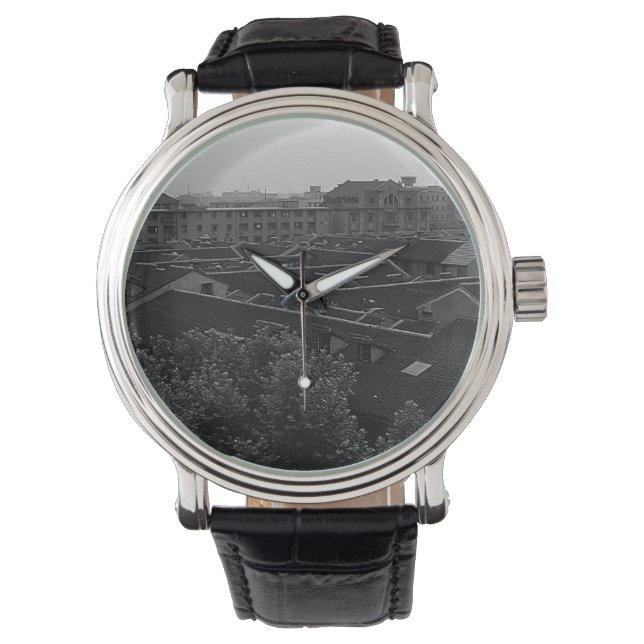 Vintage China Shanghai City Armbandsur (Framsida)