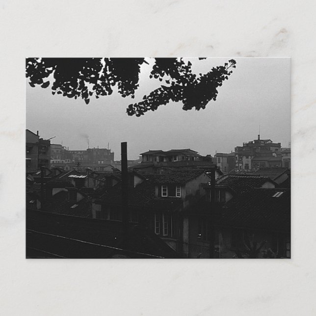 Vintage China Shanghai City Vykort (Framsida)