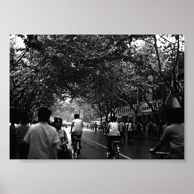 Vintage China Shanghai street Poster (Framsidan)