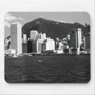 Vintage China vyn Skyscraper för Hongkong-fack Musmatta