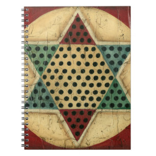 Vintage Chinese Checkerboard av Ethan Harper Anteckningsbok