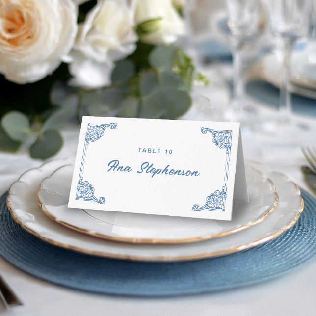 Vintage Chinoiserie Antique Ram Place Placeringskort (Skapare uppladdad)