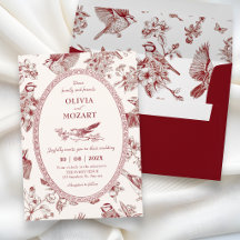 Vintage Chinoiserie blomfågelbröllop