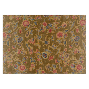 Vintage Chinoiserie Blommig Brokad 1700-talet