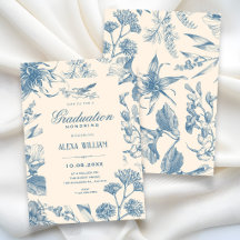 Vintage Chinoiserie botaniskt blomstergravyr