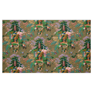 Vintage Chinoiserie-mönster Tyg
