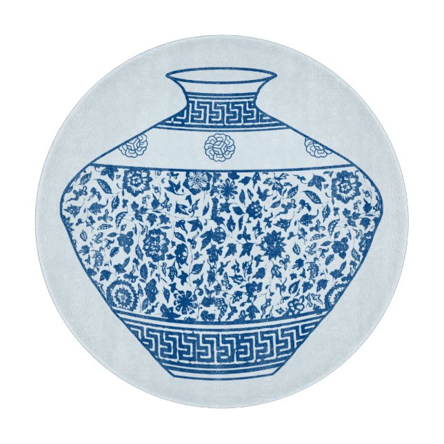 Vintage Chinoiserie Vas Ginger Burk (Framsidan)