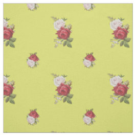 Vintage Chintz Ro Blommigt Tyg