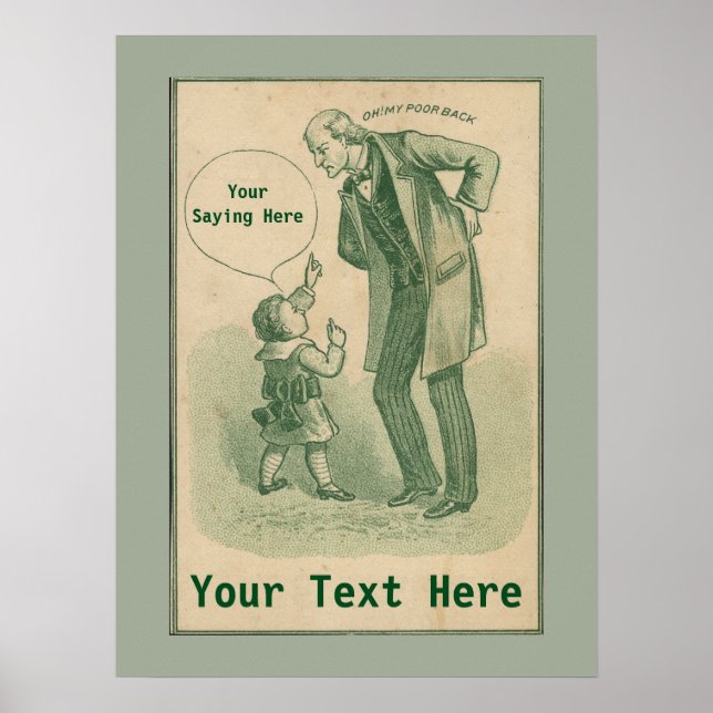 Vintage Chiropraktic Advertising Poster (Framsidan)