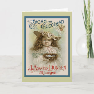 Vintage Chocolate Advertising Kort
