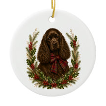 Vintage Chocolate Cocker Spaniel Jul